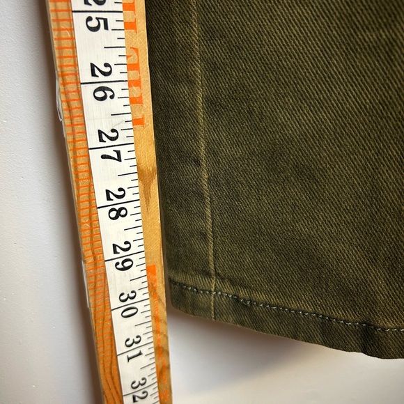 Meyer Fabric by Cramer Olive Green Men's jeans Size 30x32 minimalist neutral - Picture 9 of 15